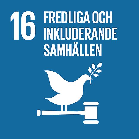 mål 16 fredliga och inkluderande samhällen