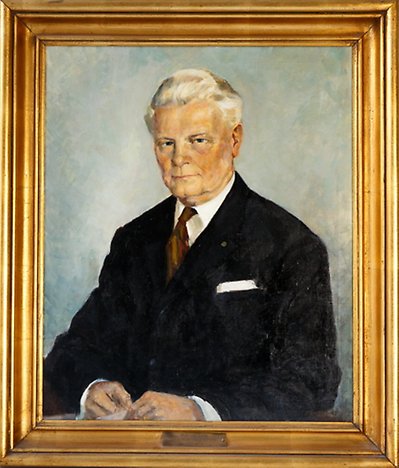 Målat porträtt av Gustaf Dahl